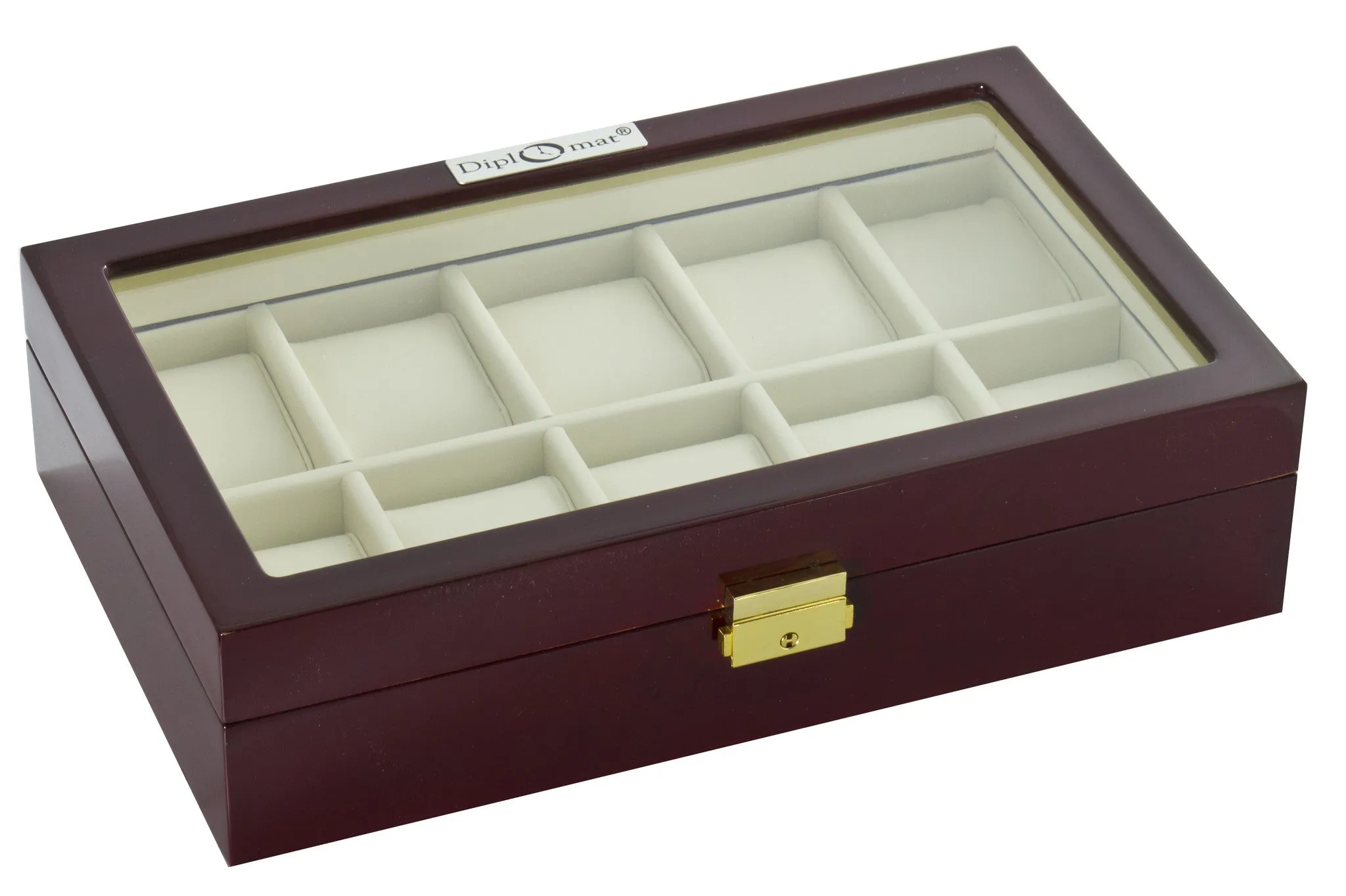 (10) Diplomat RoseWood Watch Box