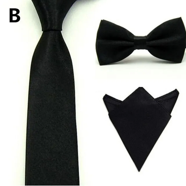 16 Colors  Men Tie Bowtie Pocket Adjustable Plain Wedding Bow Tie For Evening Party solid color Neckties butterflies GB1712171