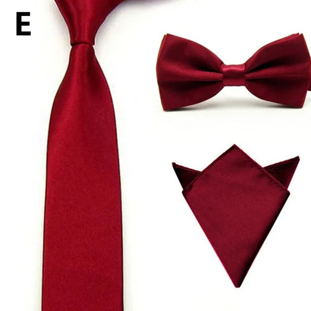 16 Colors  Men Tie Bowtie Pocket Adjustable Plain Wedding Bow Tie For Evening Party solid color Neckties butterflies GB1712171