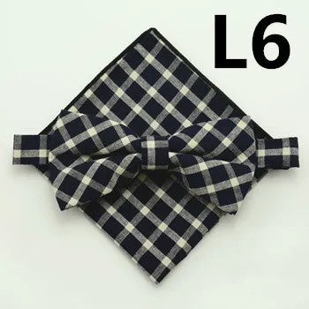 16 Colors  Men Tie Bowtie Pocket Adjustable Plain Wedding Bow Tie For Evening Party solid color Neckties butterflies GB1712171