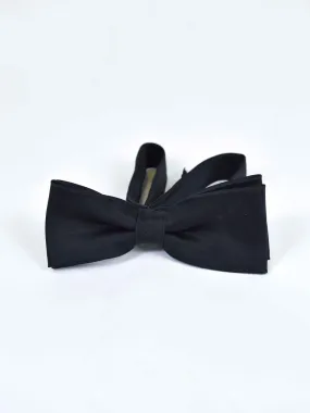 1990s black bow tie with velcro closure