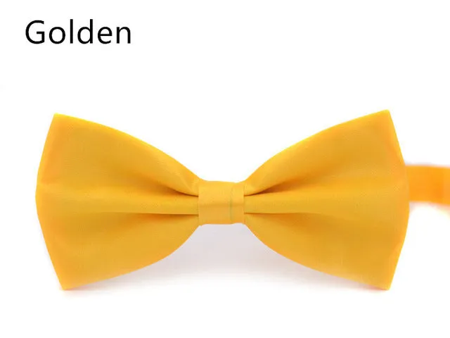 2017 New Fashion Boutique Mens Bow Ties for Men Groom Wedding Party Women Butterfly Bow Tie Solid Bowtie Men Gravata Cravate