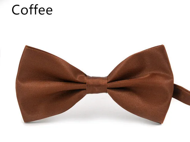 2017 New Fashion Boutique Mens Bow Ties for Men Groom Wedding Party Women Butterfly Bow Tie Solid Bowtie Men Gravata Cravate