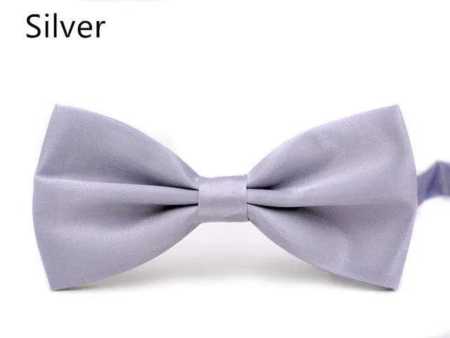 2017 New Fashion Boutique Mens Bow Ties for Men Groom Wedding Party Women Butterfly Bow Tie Solid Bowtie Men Gravata Cravate