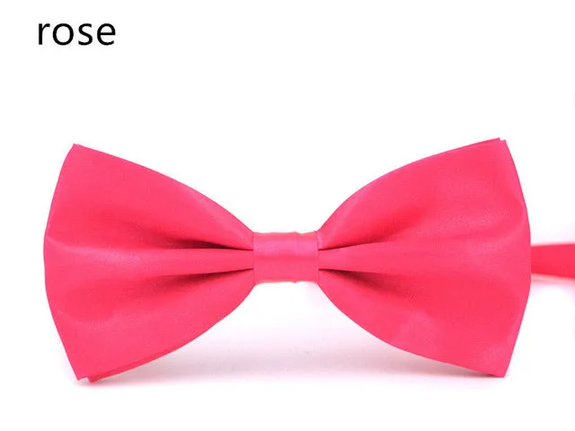 2017 New Fashion Boutique Mens Bow Ties for Men Groom Wedding Party Women Butterfly Bow Tie Solid Bowtie Men Gravata Cravate