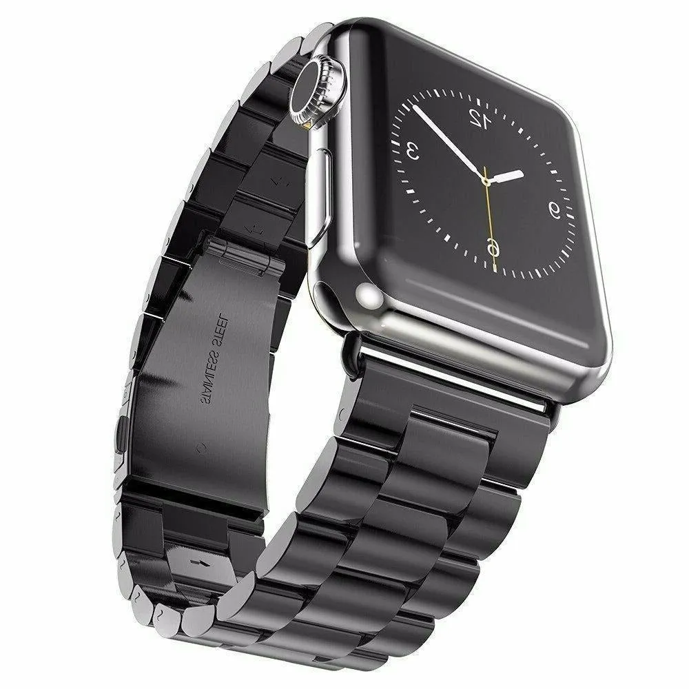 Apple Watch Stainless Steel Band - 42/44/45mm - Black