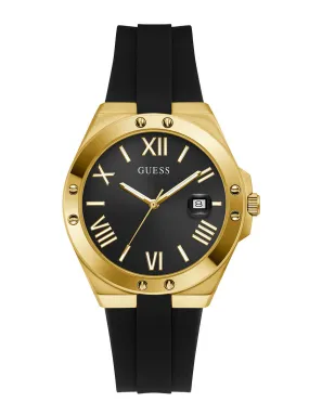 Black Gold Perspective Silicone Watch