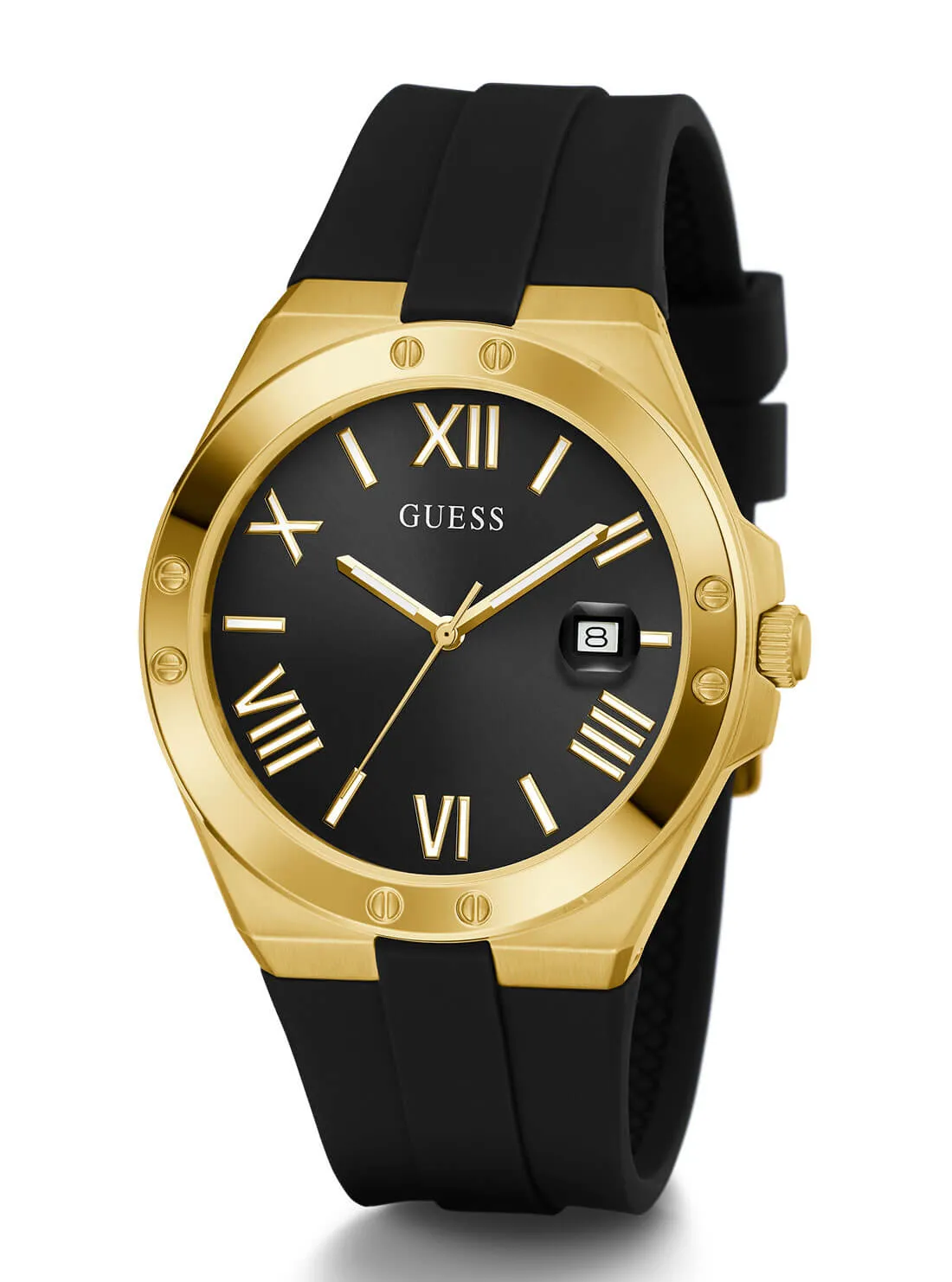 Black Gold Perspective Silicone Watch