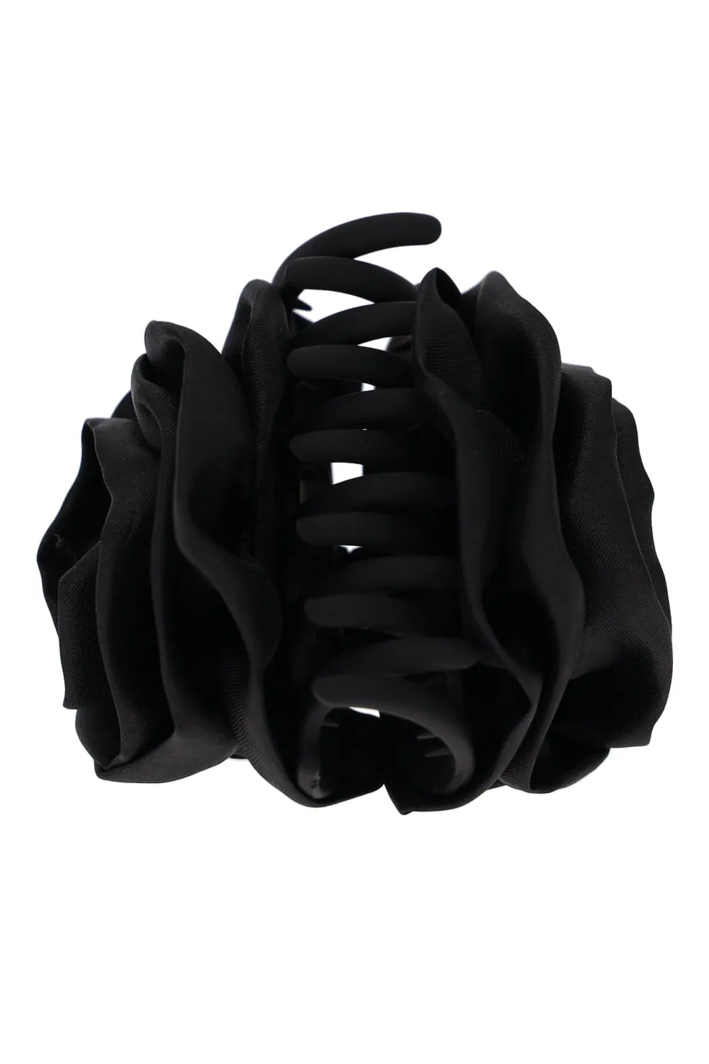 Black Rose Silk Jaw Clip