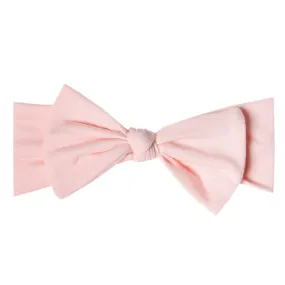 Blush Knit Headband Bow