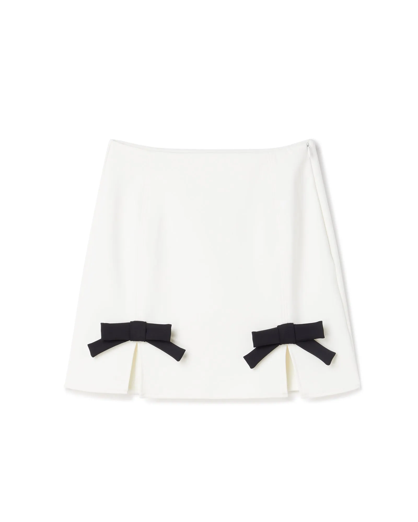 BOW & SLIT MINI SKIRT