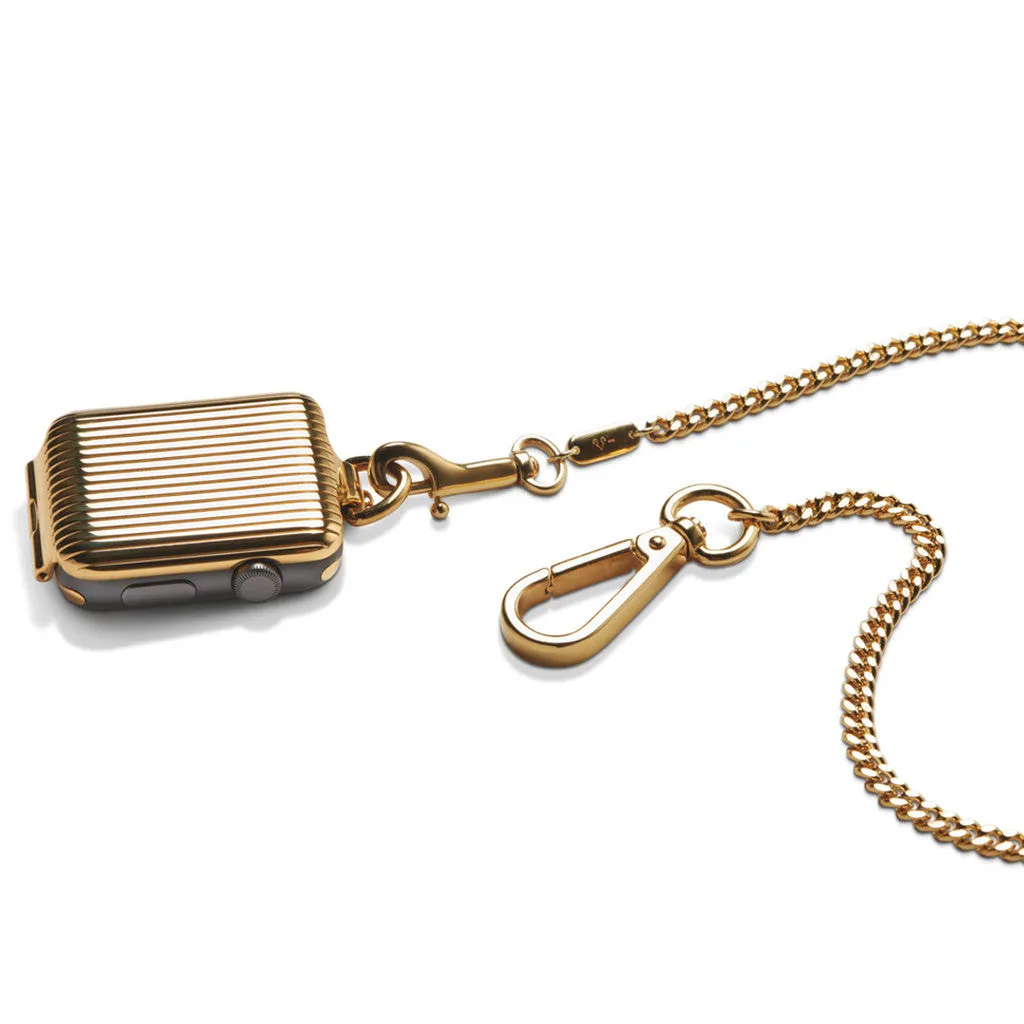 Bucardo Apple Watch Pocket Watch in Gold Pinstripe Series 1-3