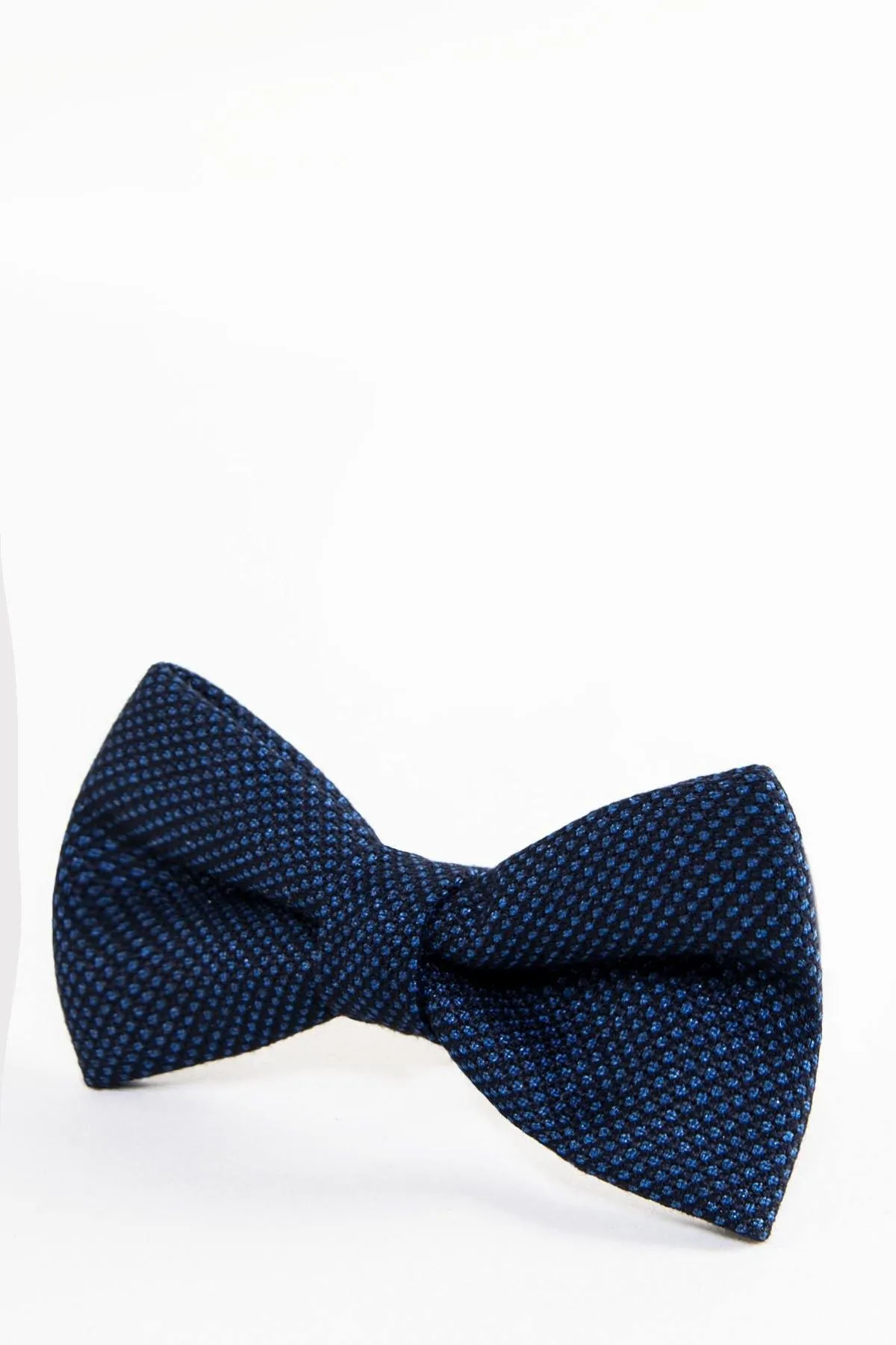 CALLUM - Navy Blue Birdseye Bow Tie