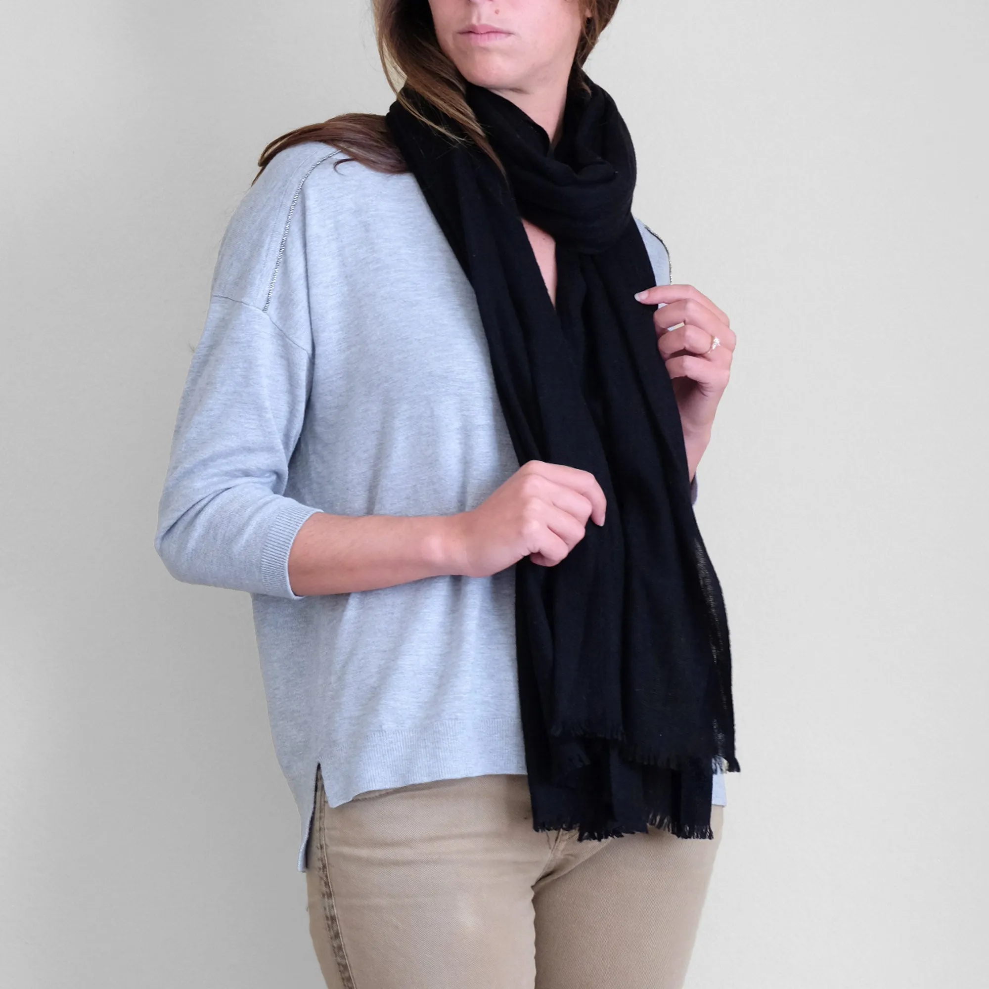 Cashmere Scarf - Black