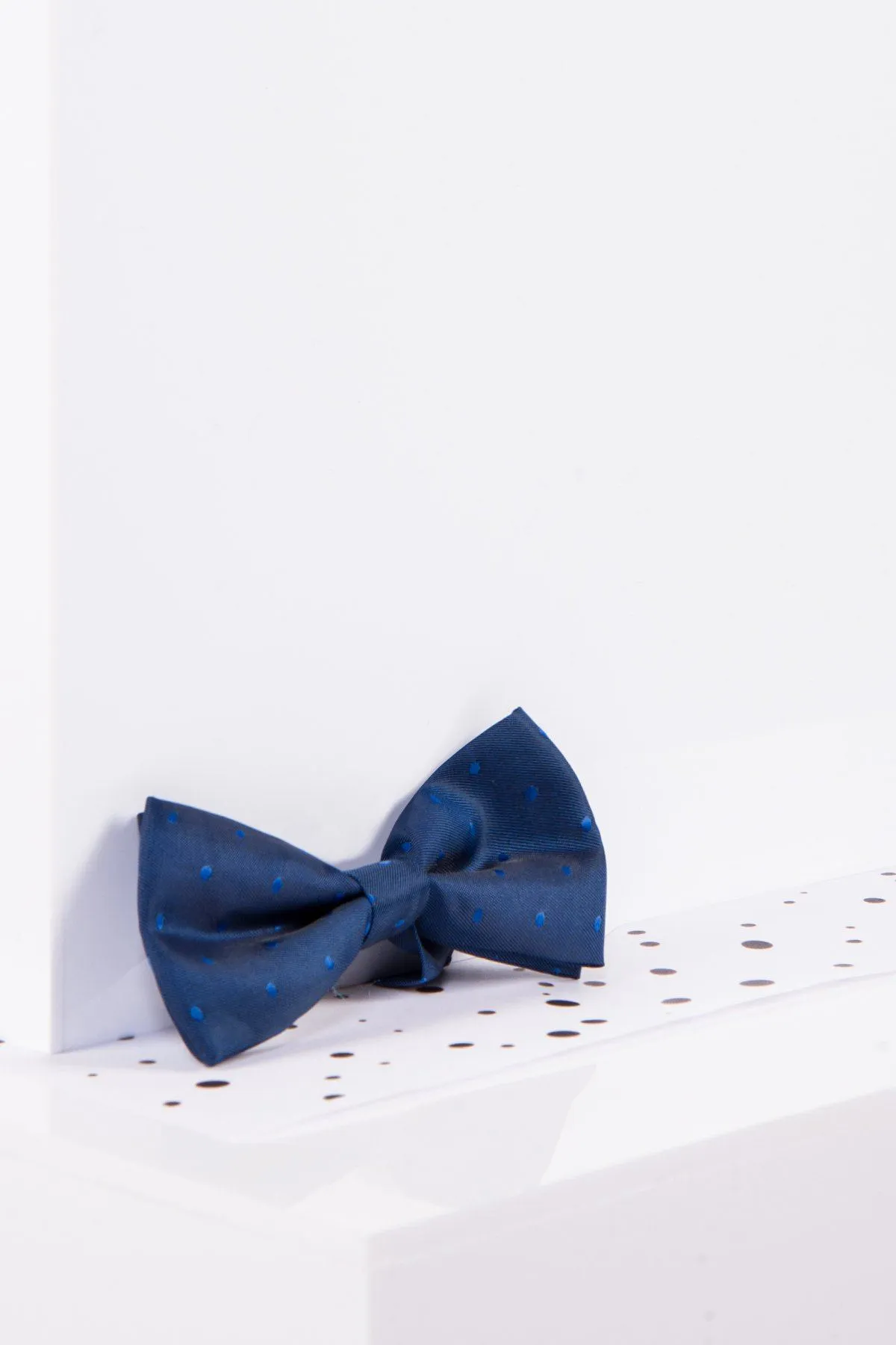 Children's Blue Polka Dot Bow Tie