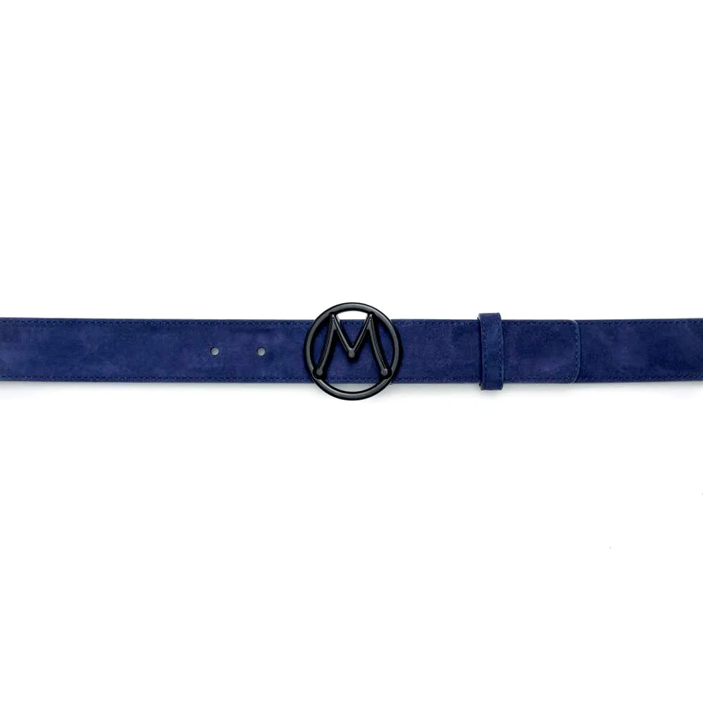 Circle Icon Suede Belt