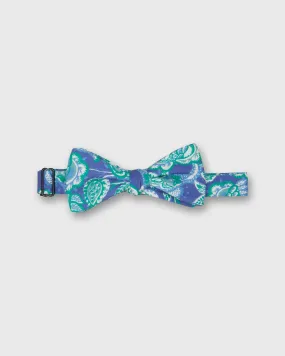 Cotton Bow Tie in Blue Kiawah Paisley