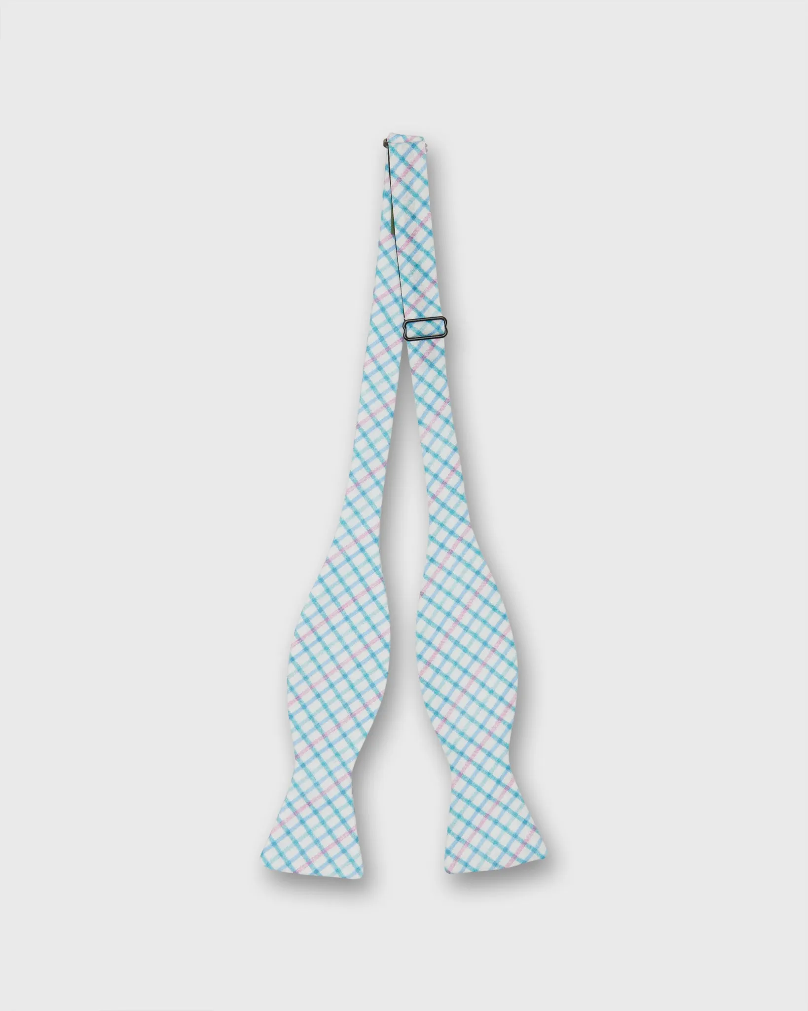 Cotton Bow Tie in Verdigris Tattersall