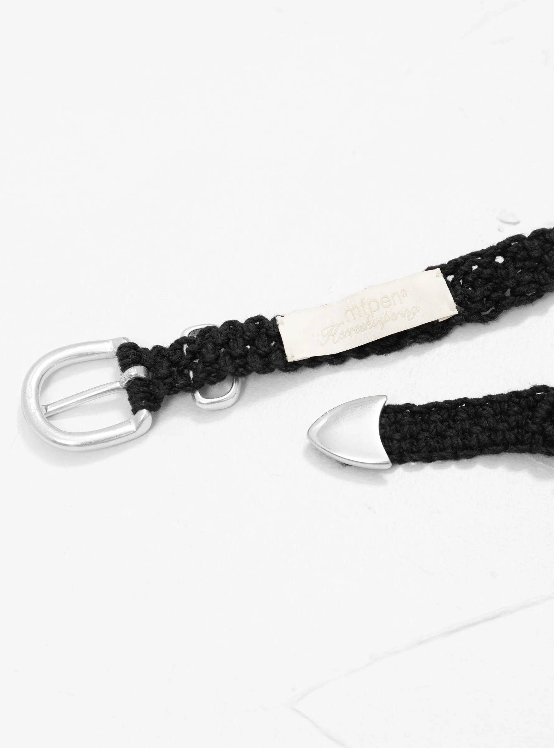 Crochet Belt Black