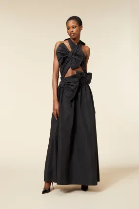 DRAPE BOW GOWN