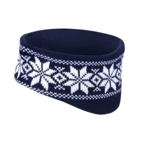 Fair Isle Ear Warmer - Blue & White