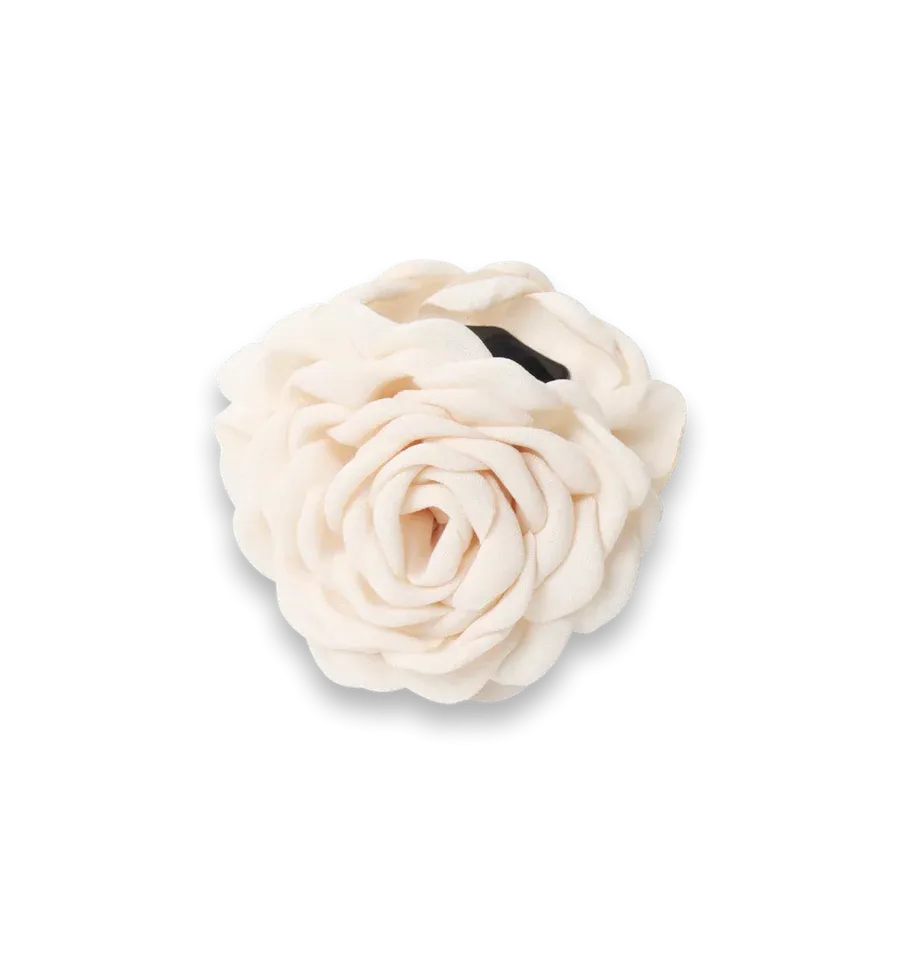 Funky & Fancy Flower Hair Clip White