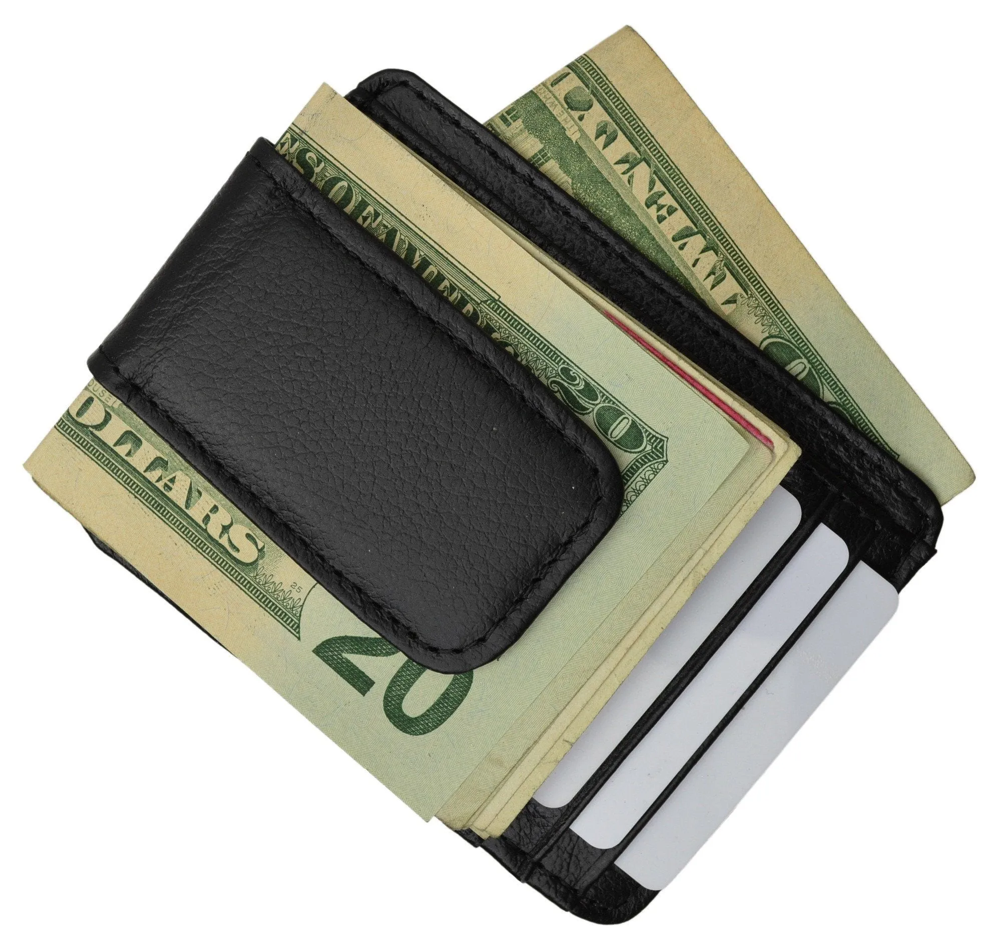 Genuine Leather Magnetic Money Clip