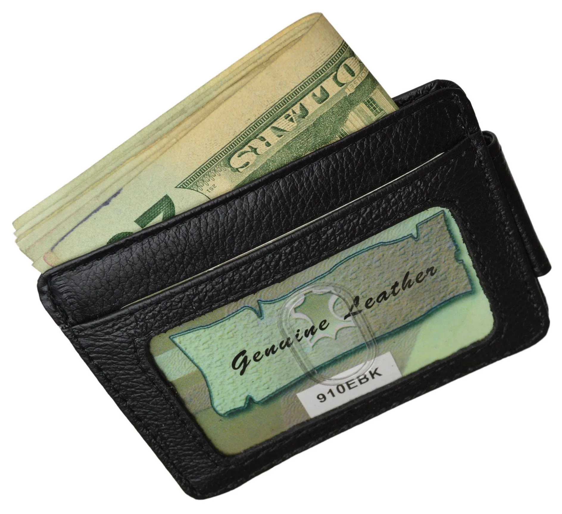 Genuine Leather Magnetic Money Clip