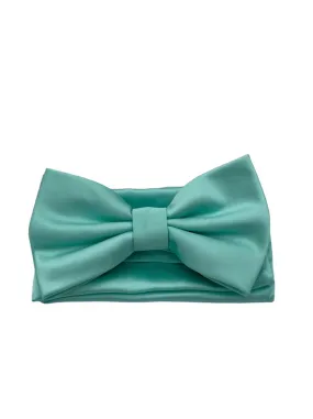 Giovanni Testi Classic Mint Bow Tie with Hanky BT100-QQ