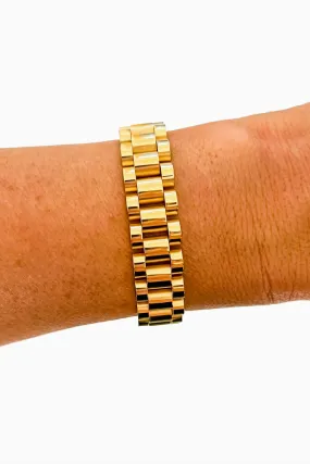 Gold Watch Band Bracelet