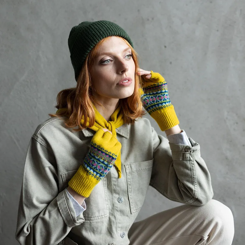 Half-Finger Gloves - Land Collection - Yellow