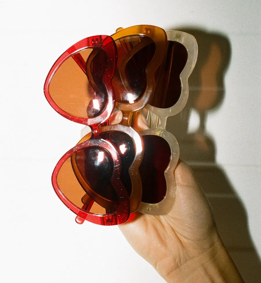 Heart Crimson Sunglasses