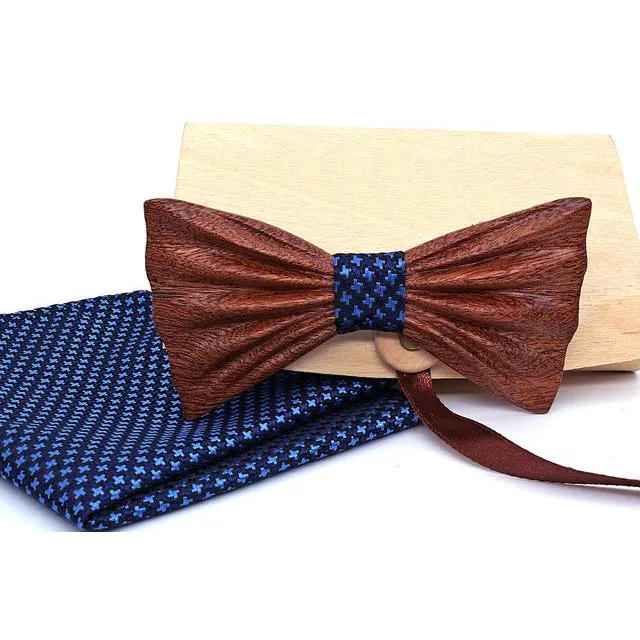 Hudson Wooden Bow Tie Set