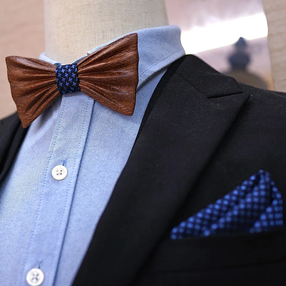 Hudson Wooden Bow Tie Set