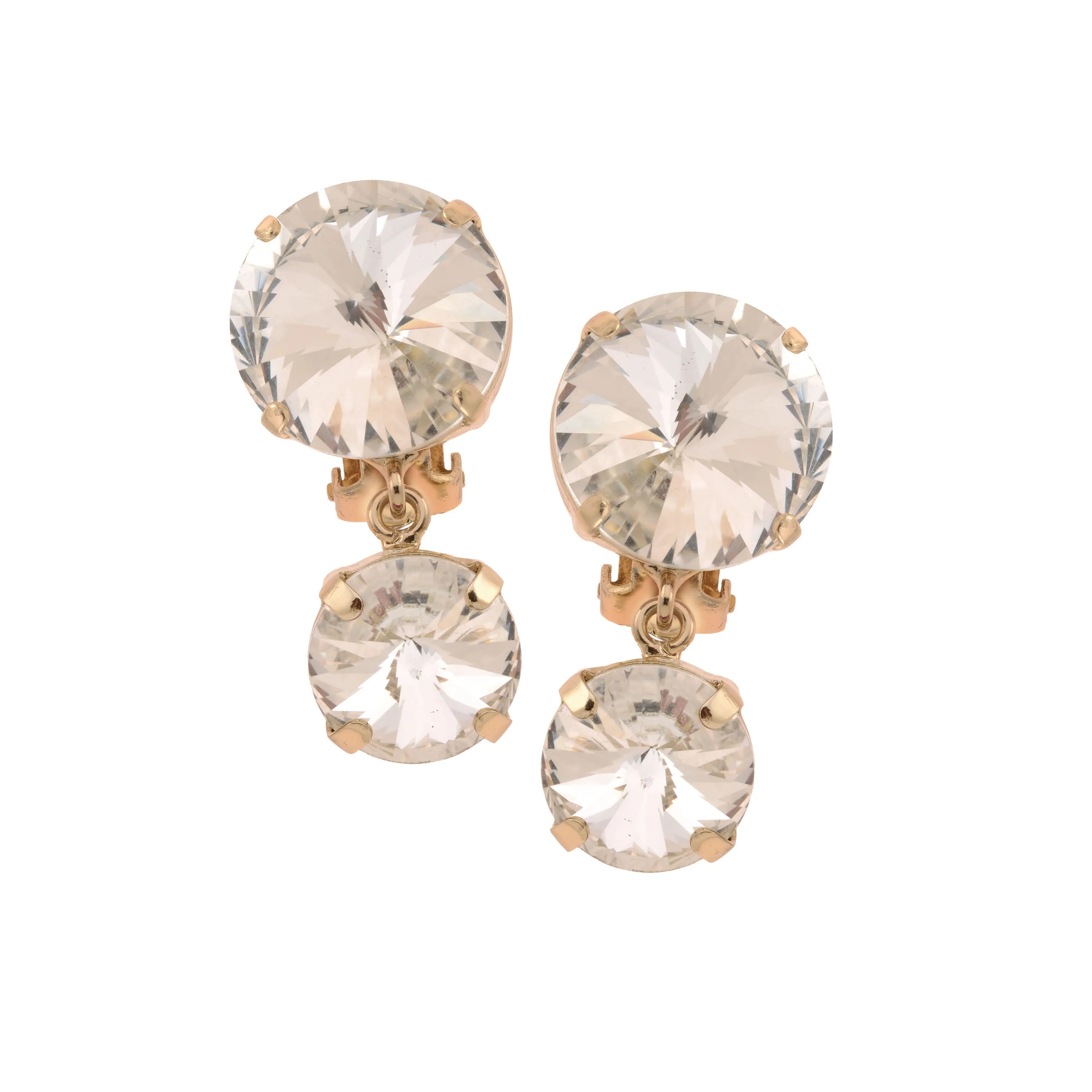 Jemma Crystal Clip-on Earrings