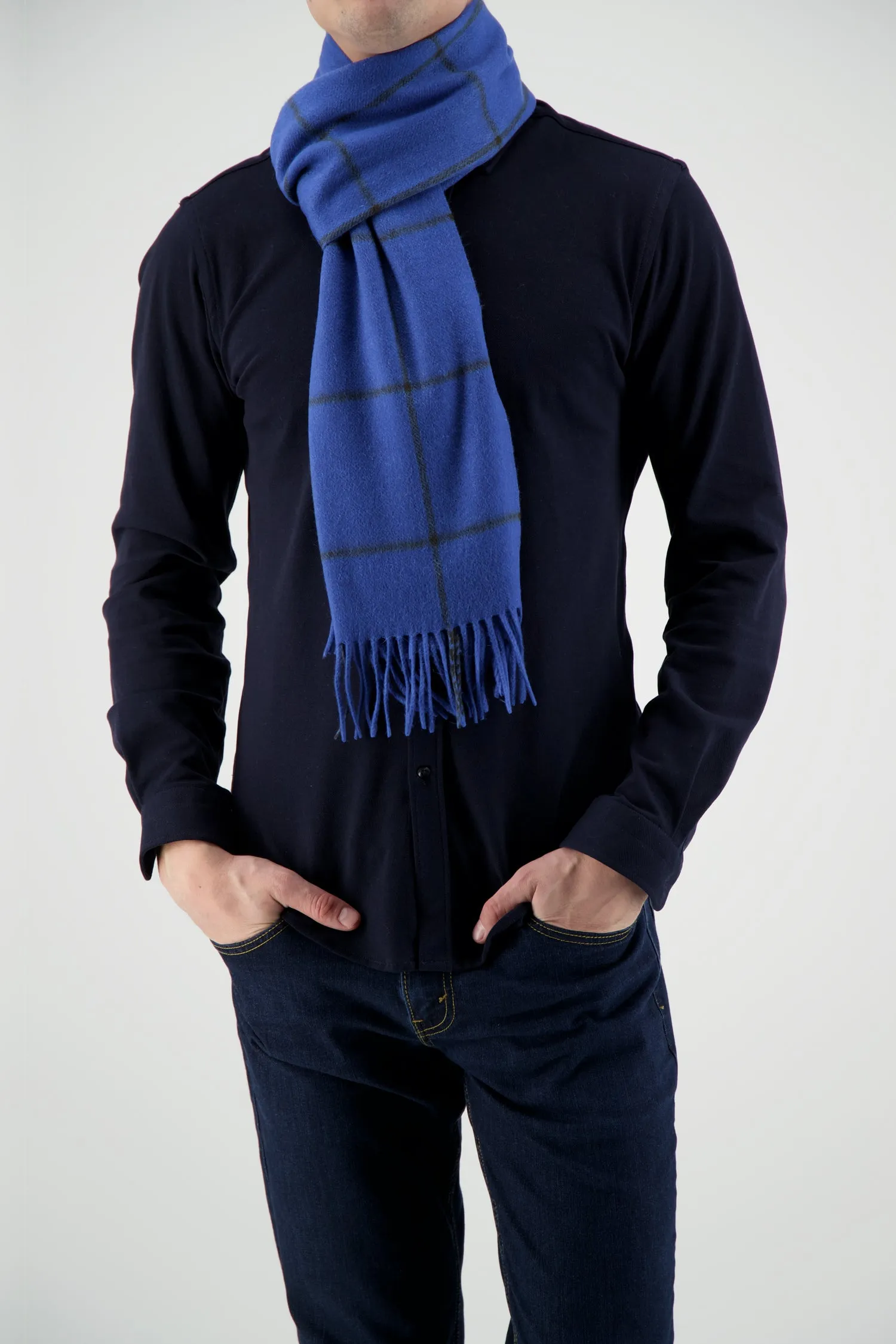 Joshua Ellis Blue Scarf