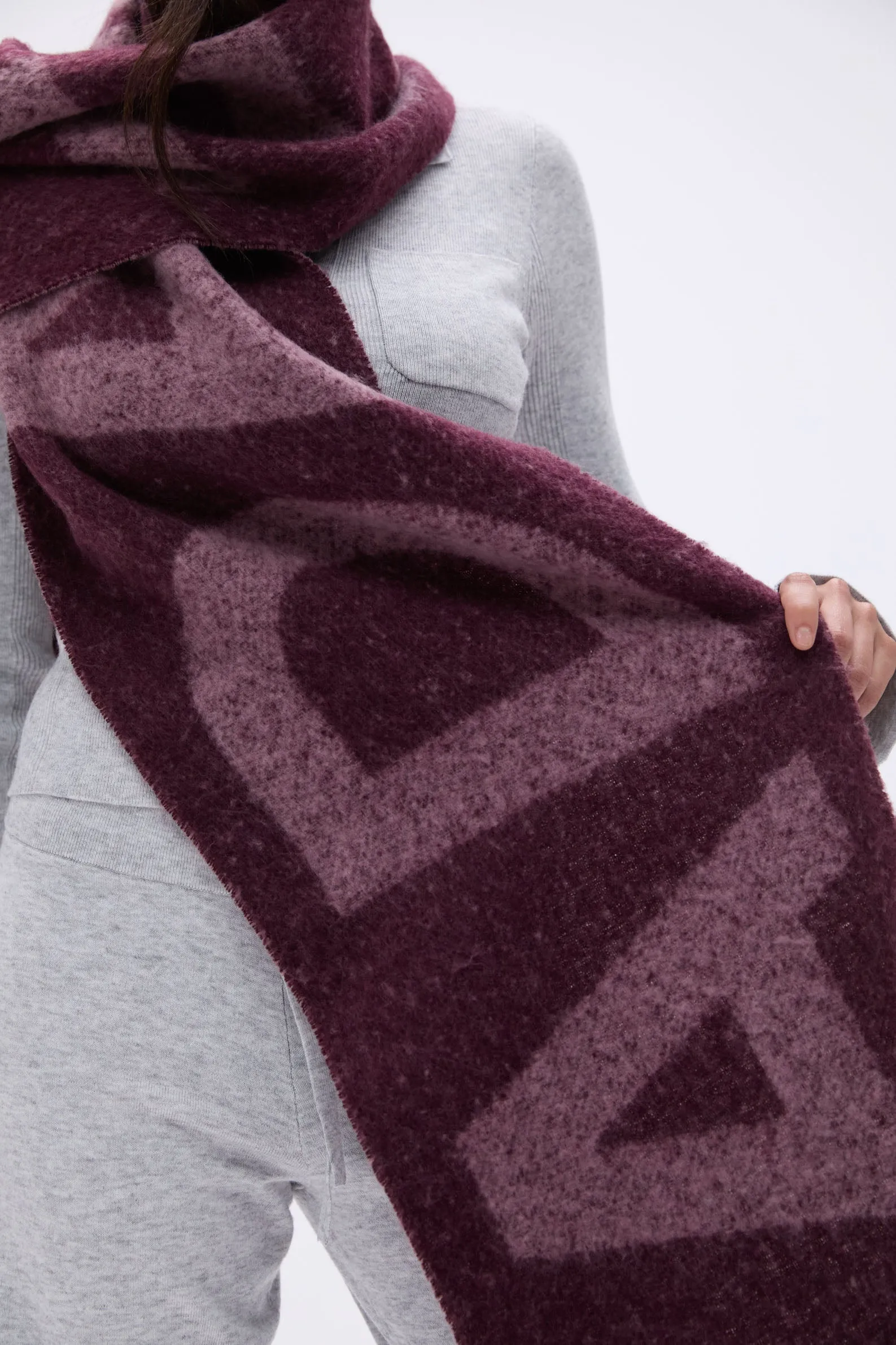 Knit Scarf - Dark Cherry