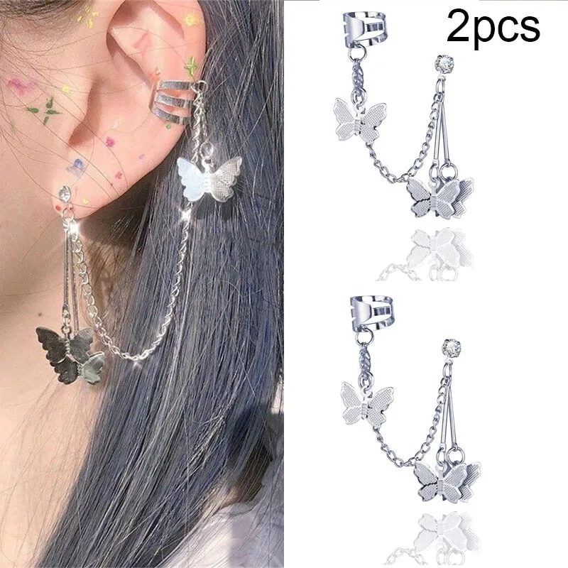 LATS Leaves Clip Earrings