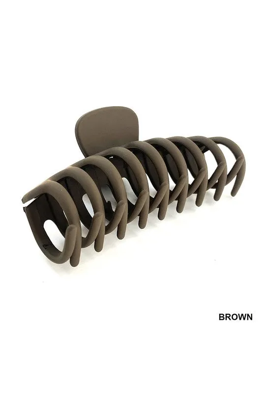 Lia Claw Hair Clip - Brown