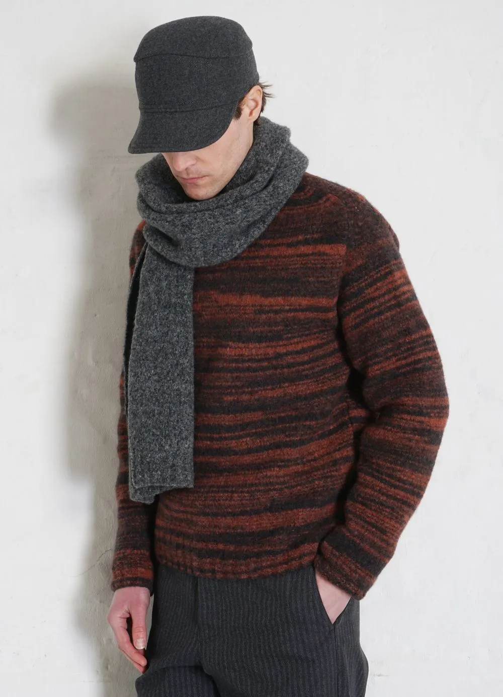 LUIS | Knitted Scarf | Ashes