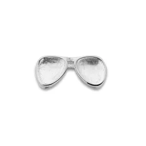 Mesh charm sunglasses silver