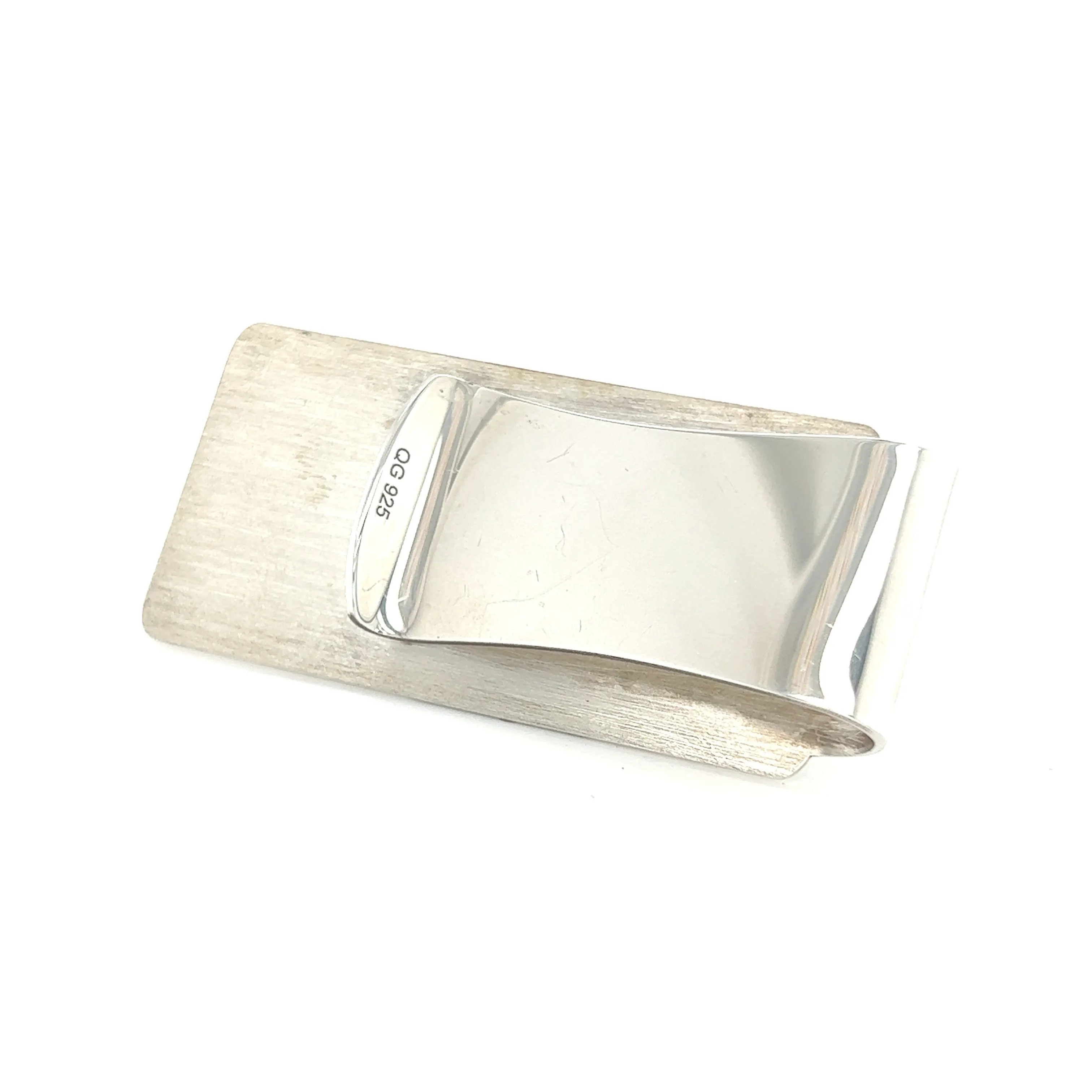 Navy Money Clip in Sterling Silver