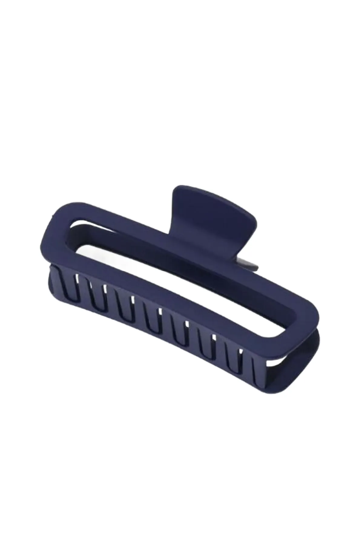 Navy Oblong Hair Clip