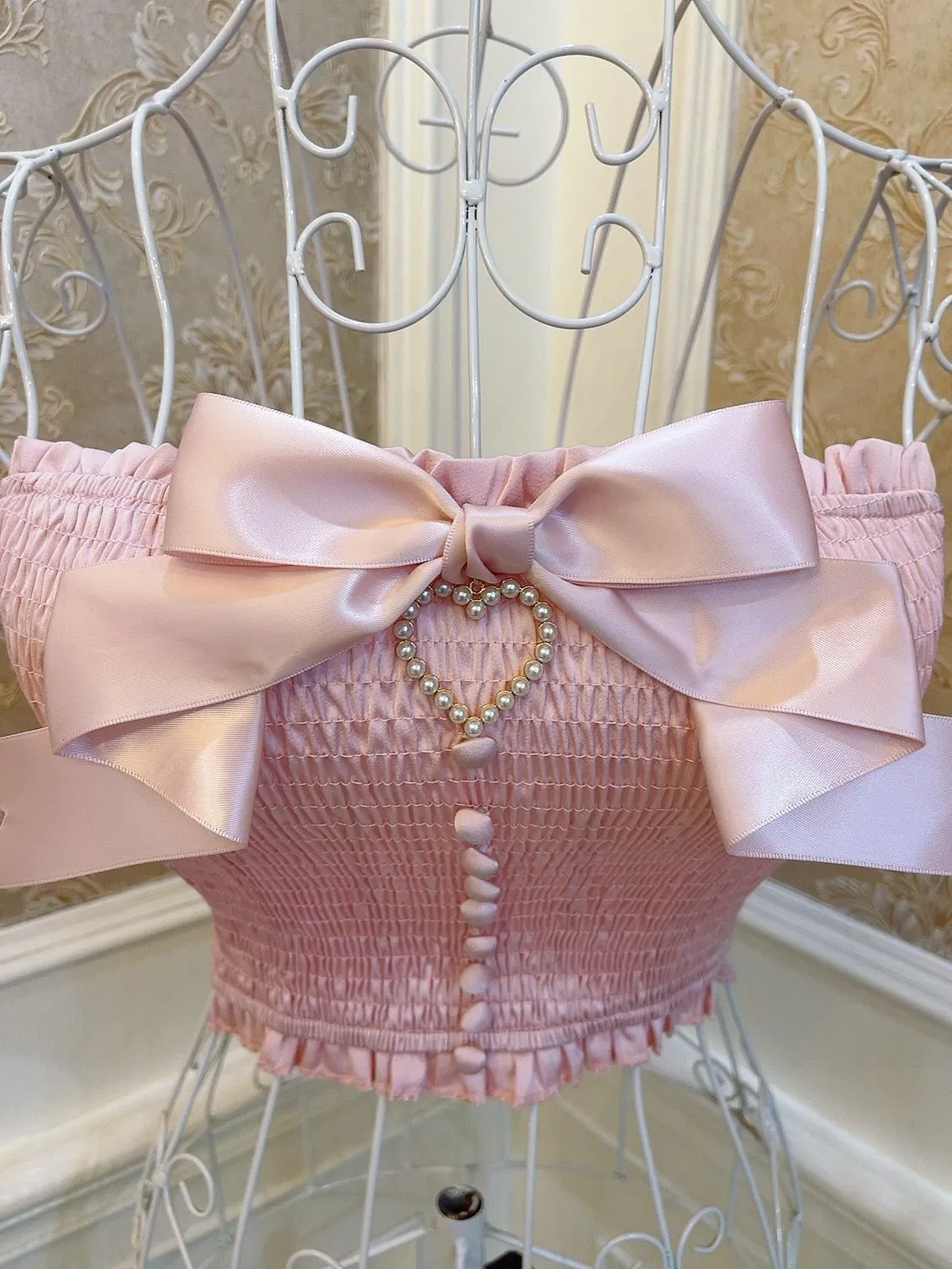 Pink Bow Tube Top