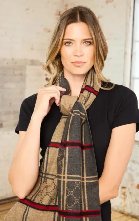 Plaid Chainlink Scarf