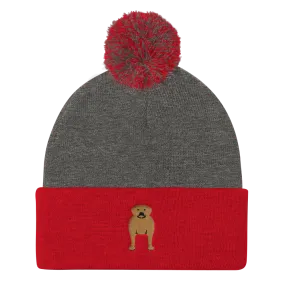 Pom Pom Knit Cap