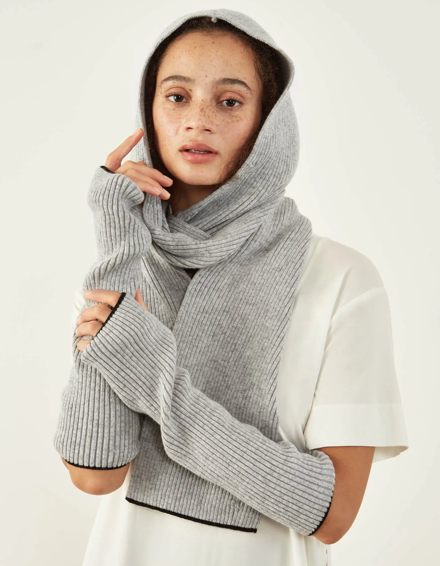 Rain Or Shine Hooded Scarf