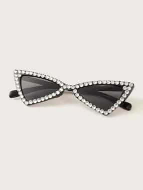 Rhinestone Cat Eye Sunglasses