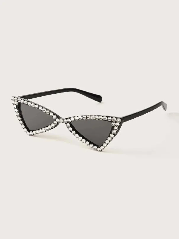 Rhinestone Cat Eye Sunglasses