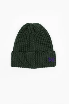 Ribbed Watch Cap Green